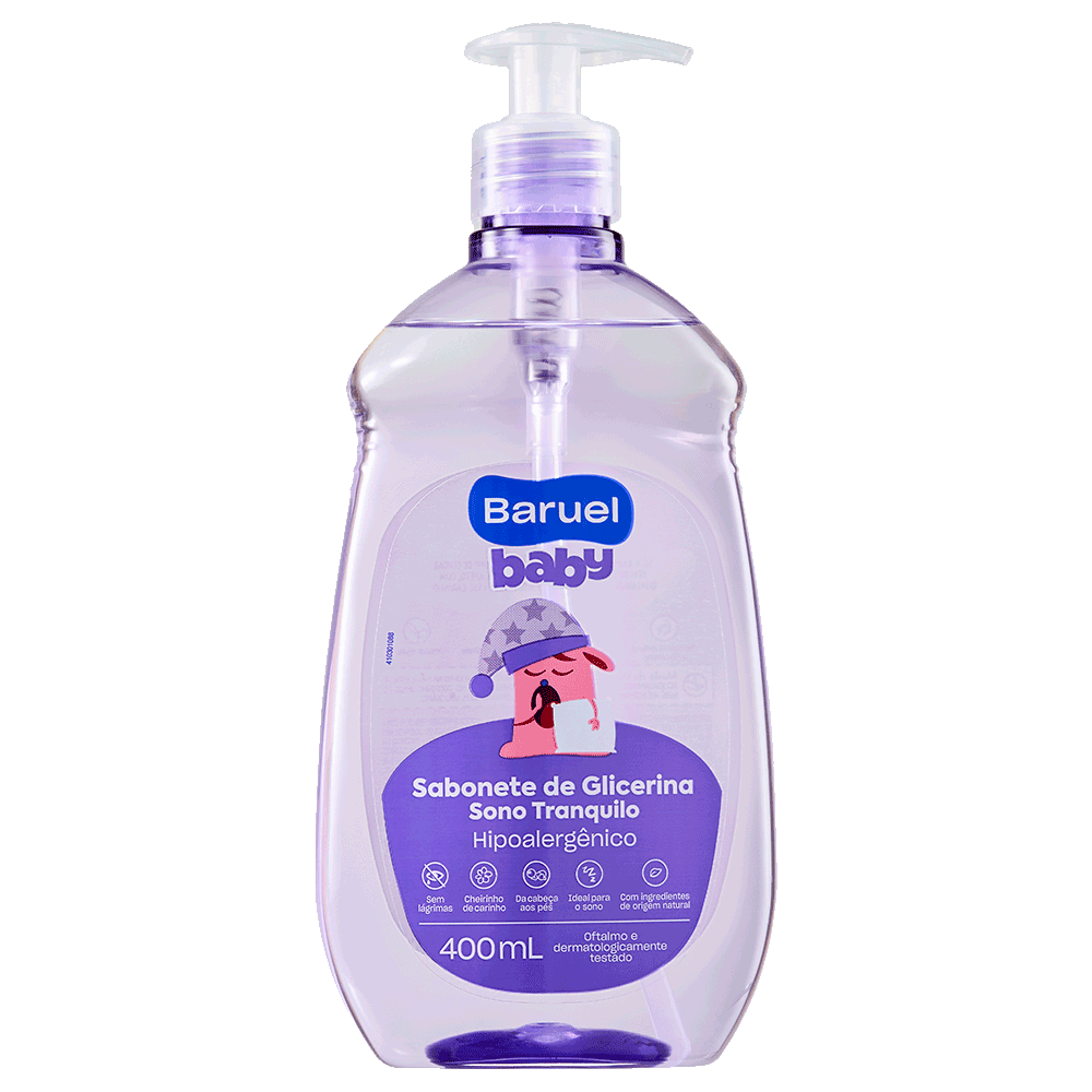 Sabonete Infantil Líquido Sono Tranquilo 400ml - Baruel Baby