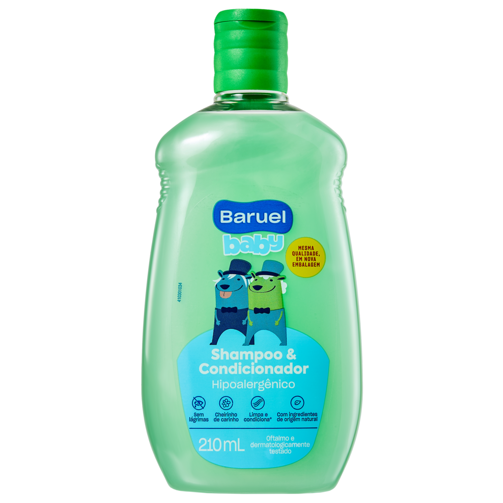 SHAMPOO INFANTIL BARUEL BABY 2 EM 1 - 1X210ML