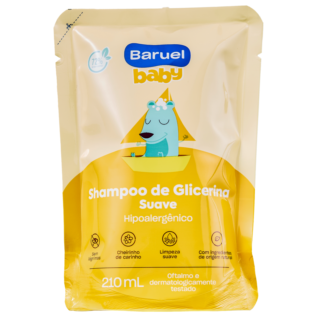 SHAMPOO BARUEL BABY GLICERINA SUAVE REFIL 210ML