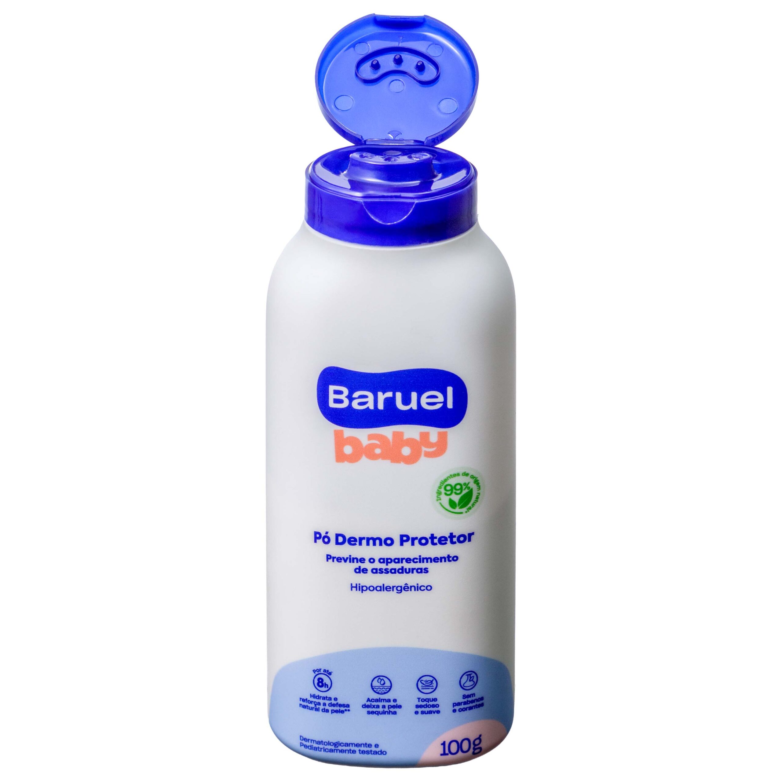 Talco Dermo Protector 100g Baruel Baby - detalhe